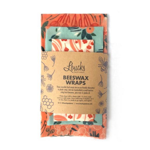 Loucks Pastures Other - Organic Cotton Beeswax Wrap (Starter Pack)